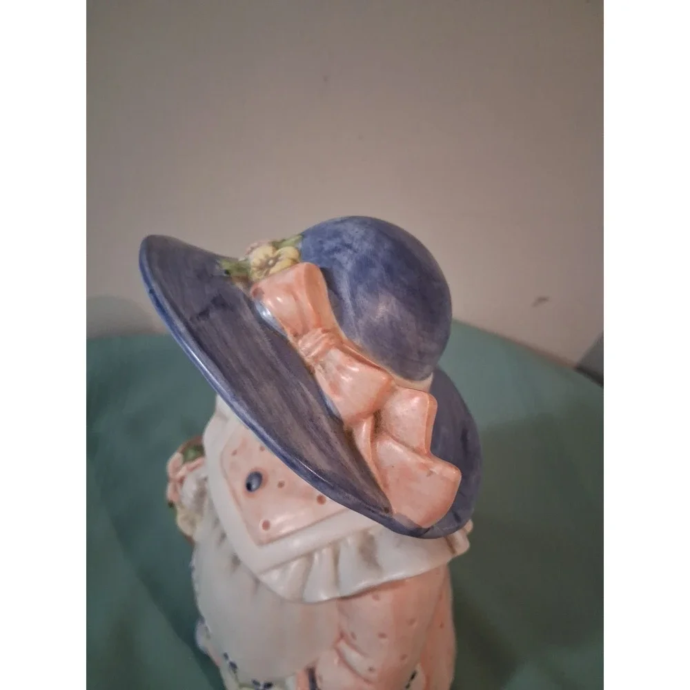Takahashi VTG-1970 made in Japan Ceramic Girl Cookie Jar ceramic RARE glass eyes